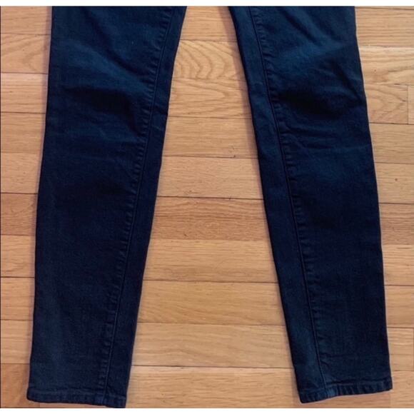 Kate Spade NY Black Seize the Day‎ Browne St Gold Spade Emblem Jeans Sz 26 - Picture 10 of 11